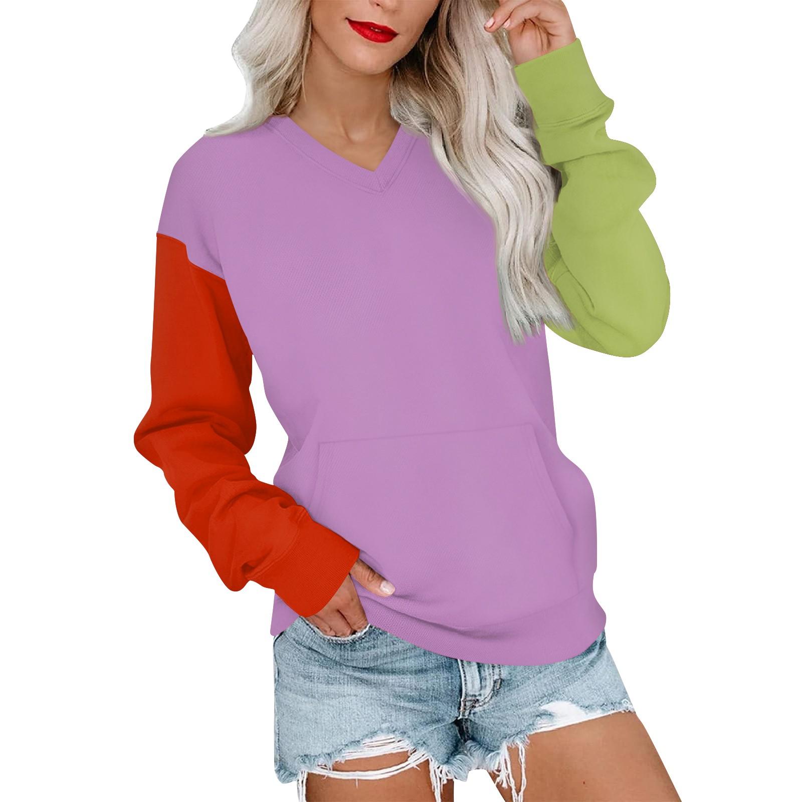 Женская повседневная модная цветная стеганая толстовка с V-образным вырезом и длинным рукавом, легкий пуловер с карманами S красный
Женская повседневная модная цветная стеганая толстовка с V-образным вырезом и длинным рукавом, легкий пуловер с карманами S красный