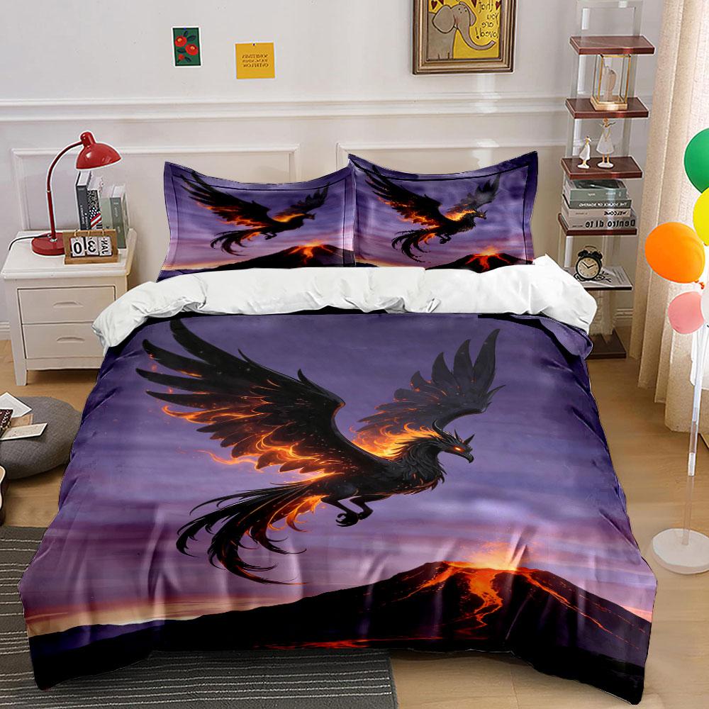 Fiery phoenix above volcano. Bedding sets Duvet cover sets Duvet covers Pillowcases(1 * Duvet Cover 2 * Pillowcases without duvet insert) 135x200cm
Fiery phoenix above volcano. Bedding sets Duvet cover sets Duvet covers Pillowcases(1 * Duvet Cover 2 * Pillowcases without duvet insert) 135x200cm