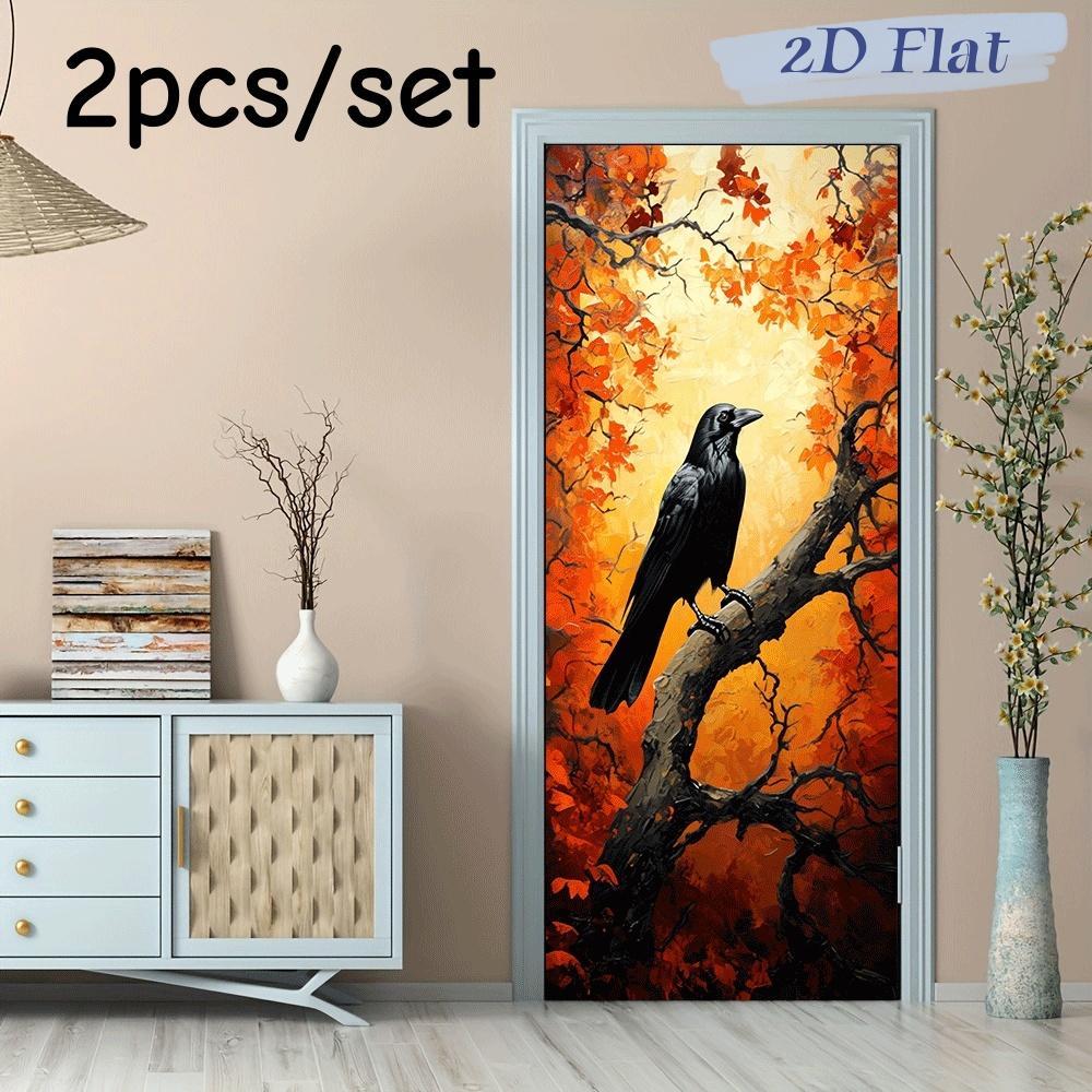 2pcs Black Crow Habitat Autumn Leaf Branch Wall Stickers Large size Removable Vinyl Stickers Home Decoration Living Room Bedroom (as the picture,38.5x200cmx2)
2pcs Black Crow Habitat Autumn Leaf Branch Wall Stickers Large size Removable Vinyl Stickers Home Decoration Living Room Bedroom (as the picture,38.5x200cmx2)