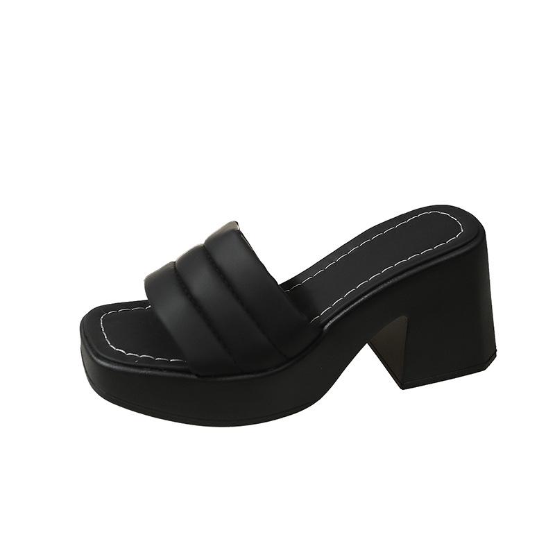 Женские тапочки на толстом квадратном каблуке с клиновидной подошвой: Пляжные сандалии Cross-Border на водонепроницаемой платформе 41
Женские тапочки на толстом квадратном каблуке с клиновидной подошвой: Пляжные сандалии Cross-Border на водонепроницаемой платформе 41