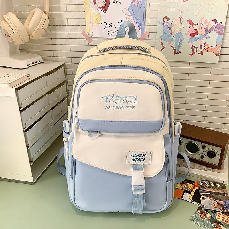 Новый Милый Инс Корейская Версия Рюкзаки для Школьников Старших и Средних Классов Большой Вместимости Рюкзак Джокер Сладкий Легкий Рюкзак. .
