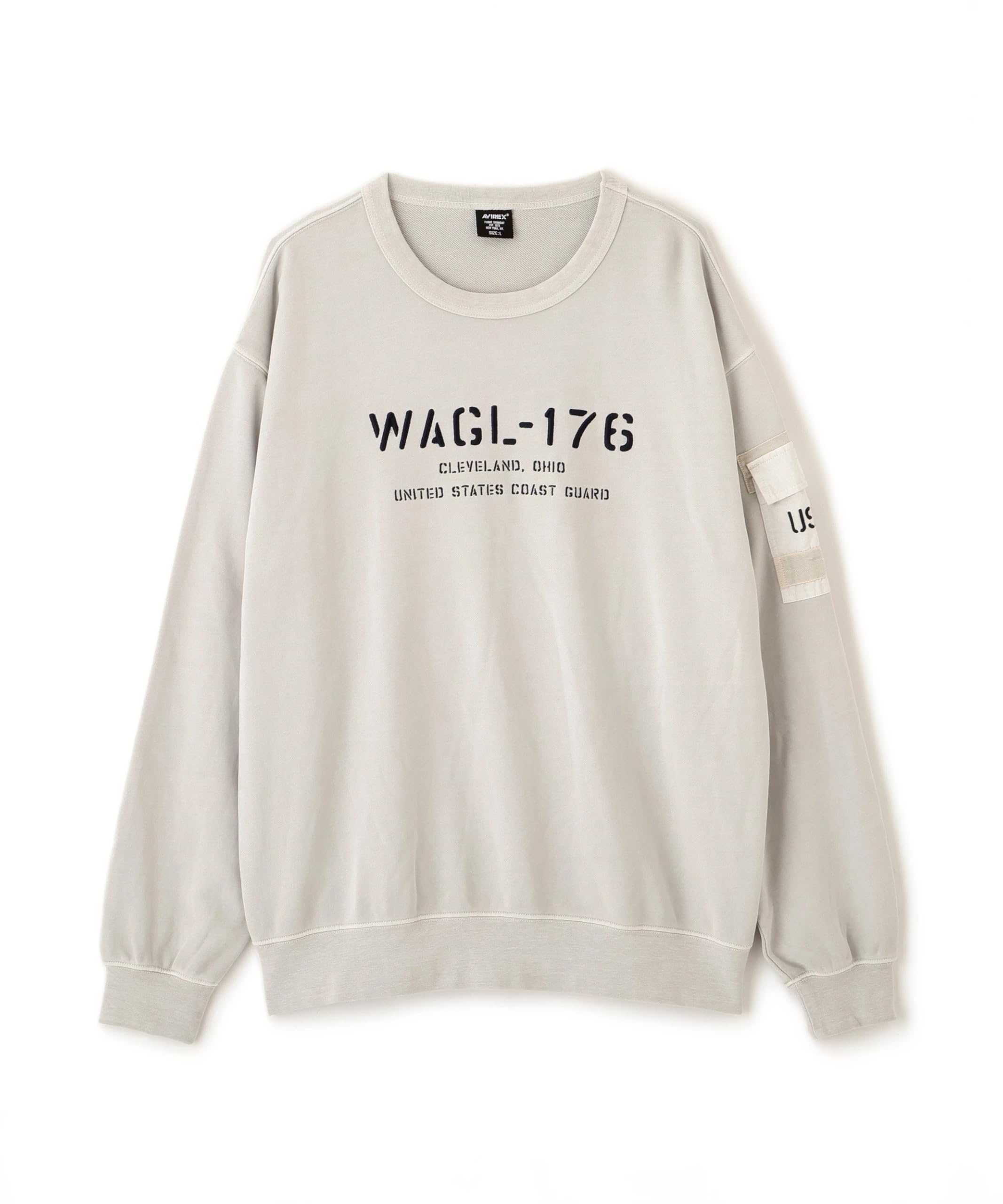 AVIREX FADED MIL.POCKET CREWNECK SWEAT Men s XL 023 Light Gray 783-6132001
AVIREX FADED MIL.POCKET CREWNECK SWEAT Men s XL 023 Light Gray 783-6132001