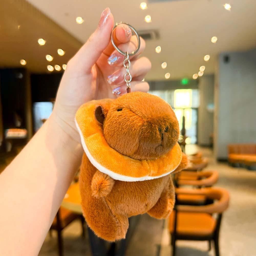 Hamburger Plush Animal Pendant Soft Cartoon Doll Keychain Brown Capybara Key Ring Daily Style1
Hamburger Plush Animal Pendant Soft Cartoon Doll Keychain Brown Capybara Key Ring Daily Style1