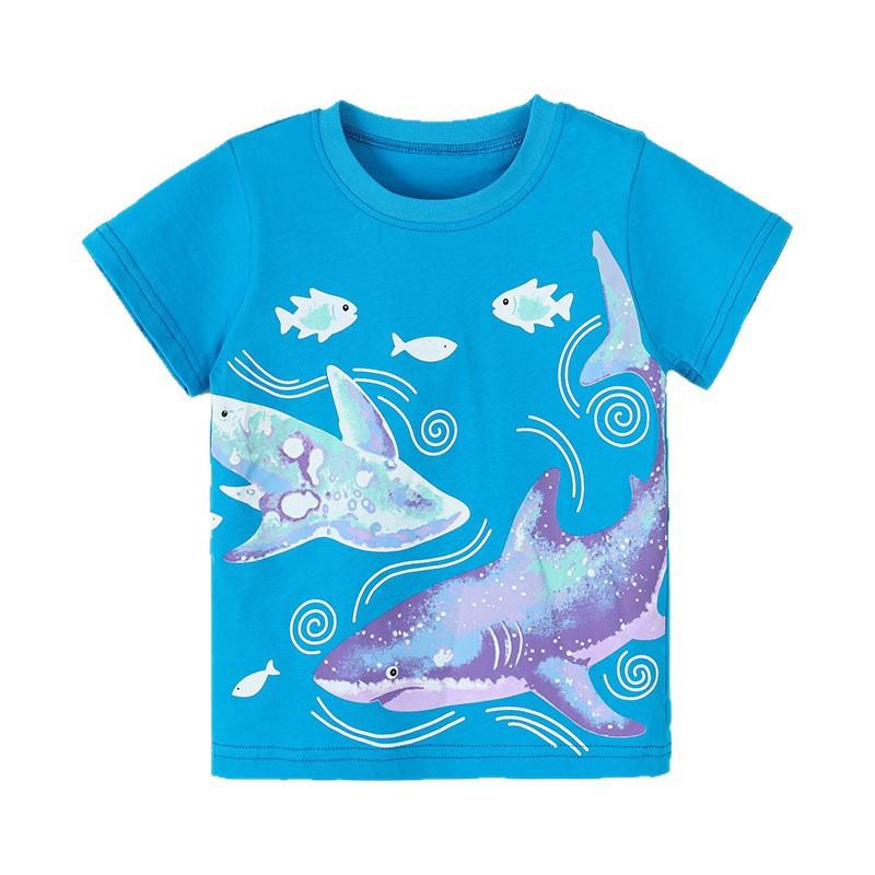 New summer collection: boys’ short-sleeved T-shirt with a stylish whale print, children’s round-neck top 90cm(2-3Y) озеро синий
New summer collection: boys’ short-sleeved T-shirt with a stylish whale print, children’s round-neck top 90cm(2-3Y) озеро синий