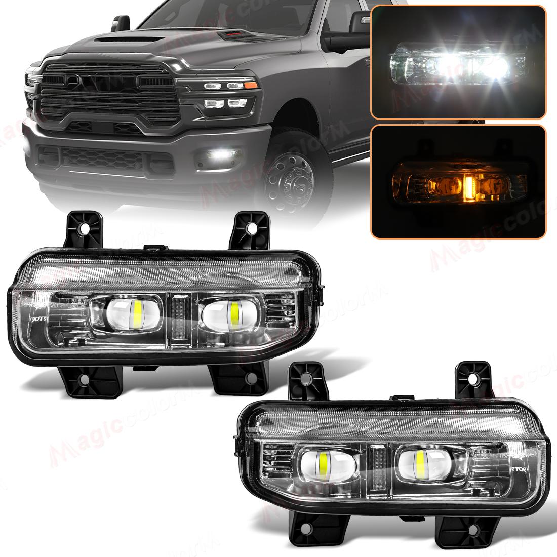 For Dodge Ram 1500 2500 3500 2019 2020 2021 2022 2023 2024 Fog Light Assembly LED Yellow White Headlight Turn Signal Lamp 1 Pair
For Dodge Ram 1500 2500 3500 2019 2020 2021 2022 2023 2024 Fog Light Assembly LED Yellow White Headlight Turn Signal Lamp 1 Pair