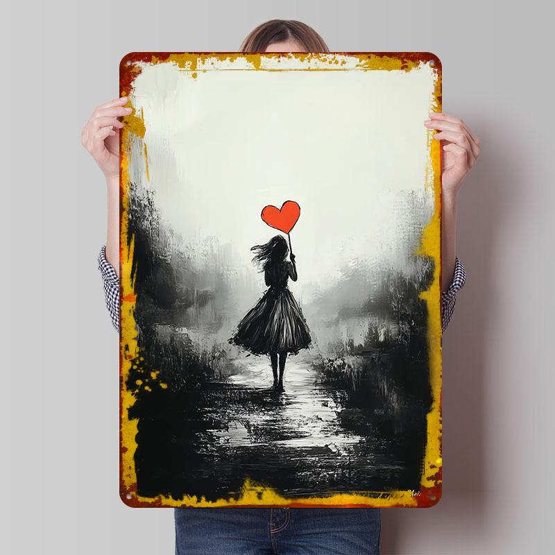 Vintage Solitude Girl With Heart Tinplate Poster Customized Wall Art Vintage Retro Metal Signs for Decoration Room Desk Decor 20x30cm(7.8x11.8inch)
Vintage Solitude Girl With Heart Tinplate Poster Customized Wall Art Vintage Retro Metal Signs for Decoration Room Desk Decor 20x30cm(7.8x11.8inch)