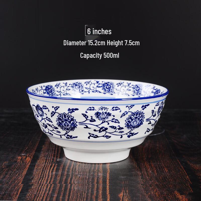 Blue & White Ceramic Noodle Bowl Set
Blue & White Ceramic Noodle Bowl Set
