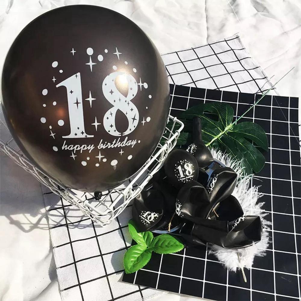 10PCS 12inch Latex 18 Years Old Pearlised Balloons 18th Happy Birthday Decoration Party Supplies
10PCS 12inch Latex 18 Years Old Pearlised Balloons 18th Happy Birthday Decoration Party Supplies