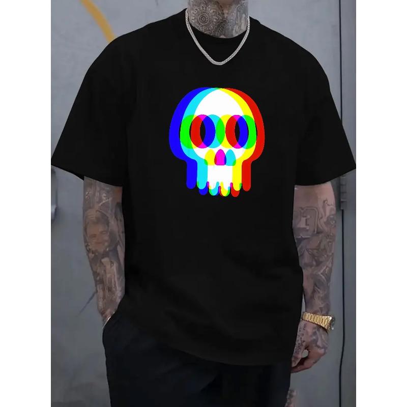 Men S Casual Summer T-Shirt | Vibrant Rainbow Skull Print | Round Neck, Short Sleeve | Ideal for Outdoor Activities | Stylish & Comfortable 4XL
Men S Casual Summer T-Shirt | Vibrant Rainbow Skull Print | Round Neck, Short Sleeve | Ideal for Outdoor Activities | Stylish & Comfortable 4XL