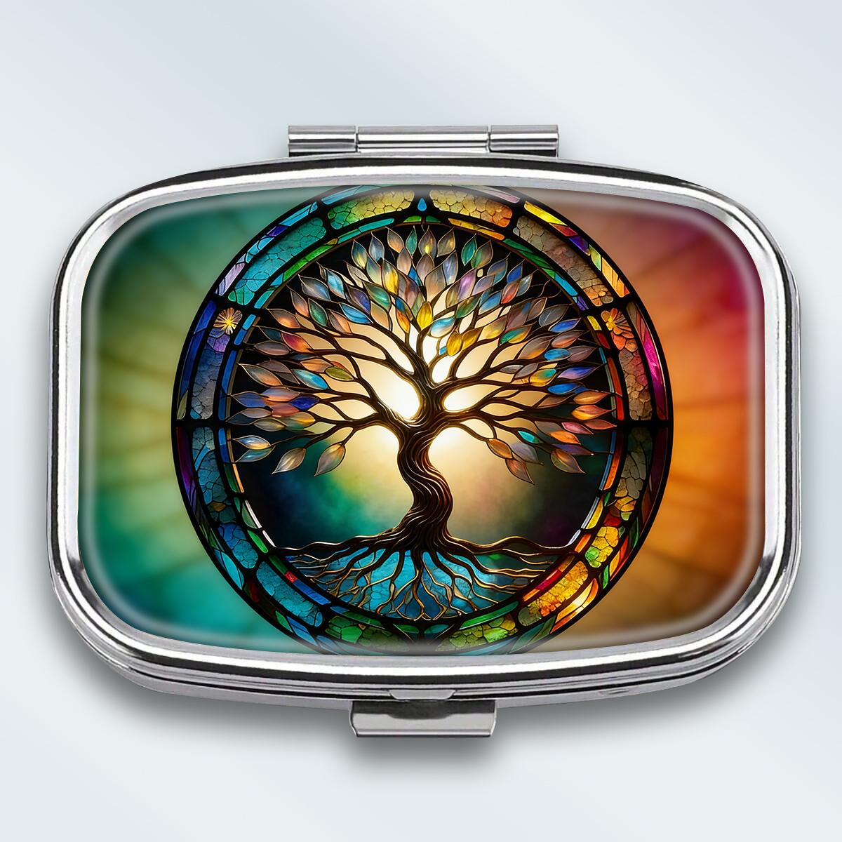 Portable Pill Box with 2 Compartments, Mini Metal Medicine Organizer Case, Cute Printed Pill Container for Vitamins, Pills, Jewelry, Travel, Daily Use
Portable Pill Box with 2 Compartments, Mini Metal Medicine Organizer Case, Cute Printed Pill Container for Vitamins, Pills, Jewelry, Travel, Daily Use