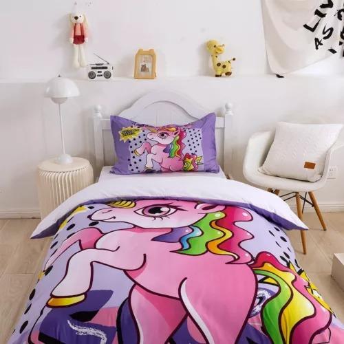 Cartoon Unicorn Duvet Cover Bedding Decoration With Cartoon Unicorn Pattern Suitable For Children Kids Adults Soft Breathable EU Single(135*200cm)3pcs
Cartoon Unicorn Duvet Cover Bedding Decoration With Cartoon Unicorn Pattern Suitable For Children Kids Adults Soft Breathable EU Single(135*200cm)3pcs