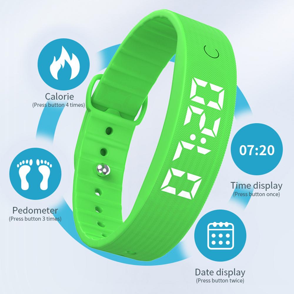 W5SV Smart Bracelet with Vibrating Alarm,Sleep Monitoring Digital Display Electric Watch Green 
W5SV Smart Bracelet with Vibrating Alarm,Sleep Monitoring Digital Display Electric Watch Green