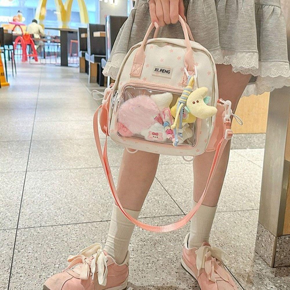 Star Print Transparent Itabag Nylon Y2k Backpacks Casual Transparent Pocket Backpacks Men жовтий
Star Print Transparent Itabag Nylon Y2k Backpacks Casual Transparent Pocket Backpacks Men жовтий