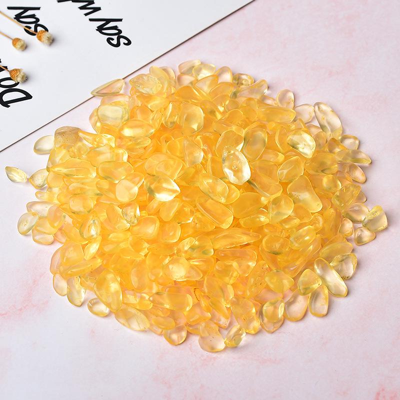 Yellow Crystal Crushed Stone for Home and Garden Decor 3-5mm
Yellow Crystal Crushed Stone for Home and Garden Decor 3-5mm