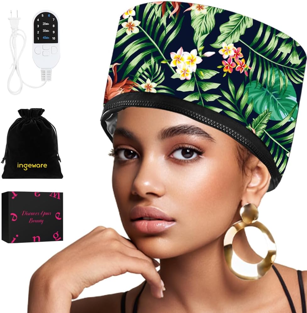 Heat Cap for Deep Conditioning, Ingeware Thermal Cap for Hair Steamer Cap for Natural Hair Portable Electric Heat Hair Spa Cap f United States
Heat Cap for Deep Conditioning, Ingeware Thermal Cap for Hair Steamer Cap for Natural Hair Portable Electric Heat Hair Spa Cap f United States