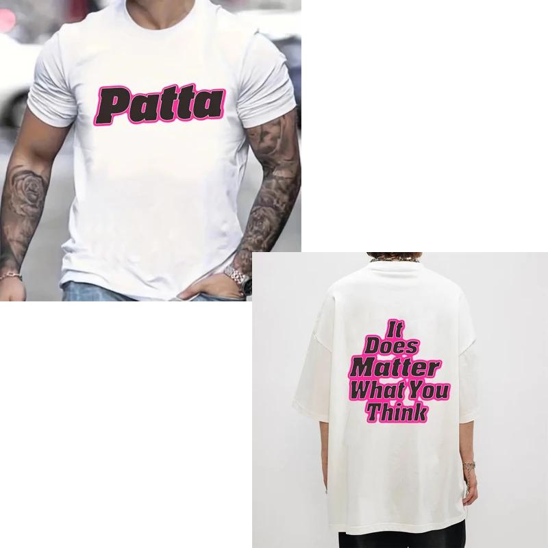 American NEW Patta T Shirt Creative Pink Letter Print Short Sleeve Summer Men s Women s Oversized Casual Top T-shirt L
American NEW Patta T Shirt Creative Pink Letter Print Short Sleeve Summer Men s Women s Oversized Casual Top T-shirt L
