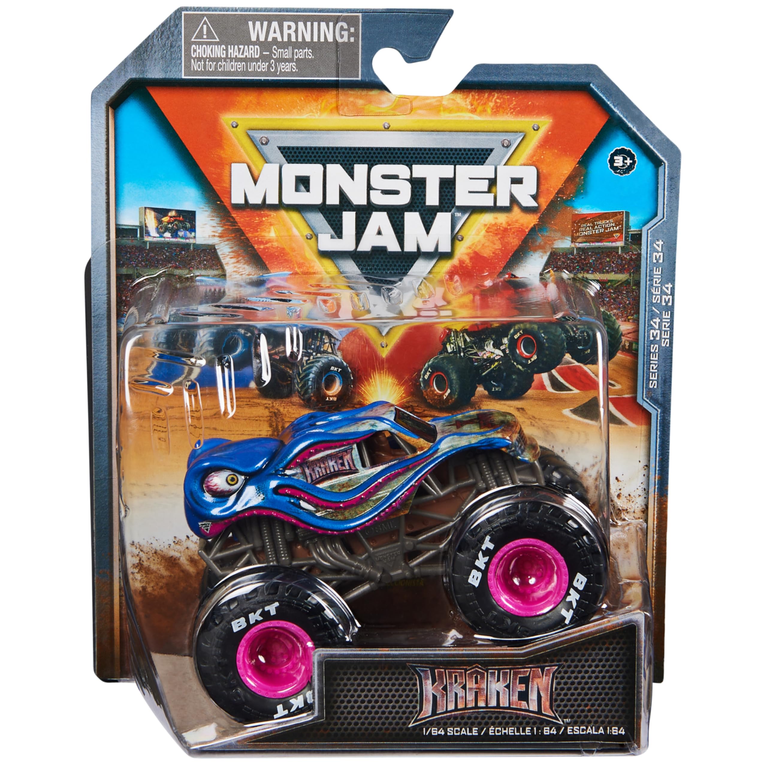 Monster Jam, Official Kraken Monster Truck, Die-Cast Vehicle, 1:64 Scale, Kids Toys for Boys 3+
Monster Jam, Official Kraken Monster Truck, Die-Cast Vehicle, 1:64 Scale, Kids Toys for Boys 3+
