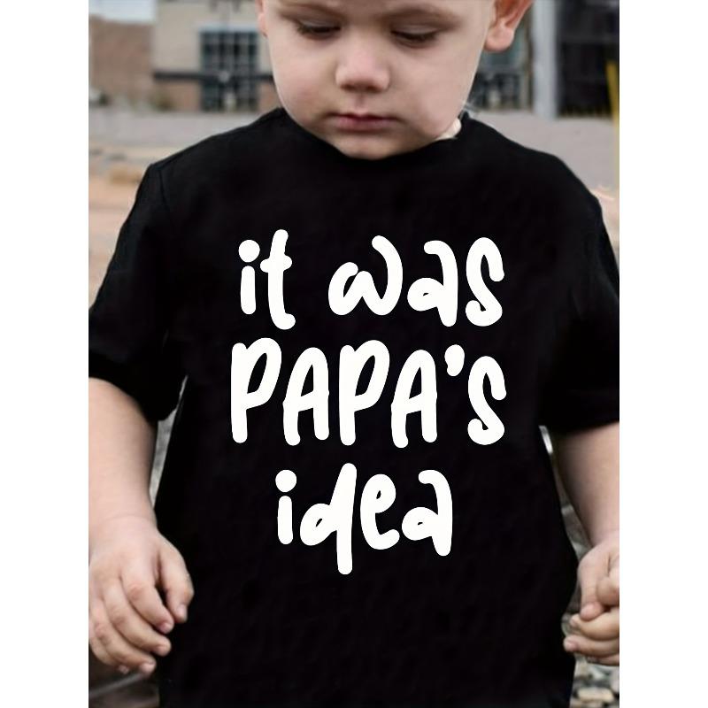 European Size It Was Papa Idea Print Boy T Shirt 98cm чёрный
European Size It Was Papa Idea Print Boy T Shirt 98cm чёрный