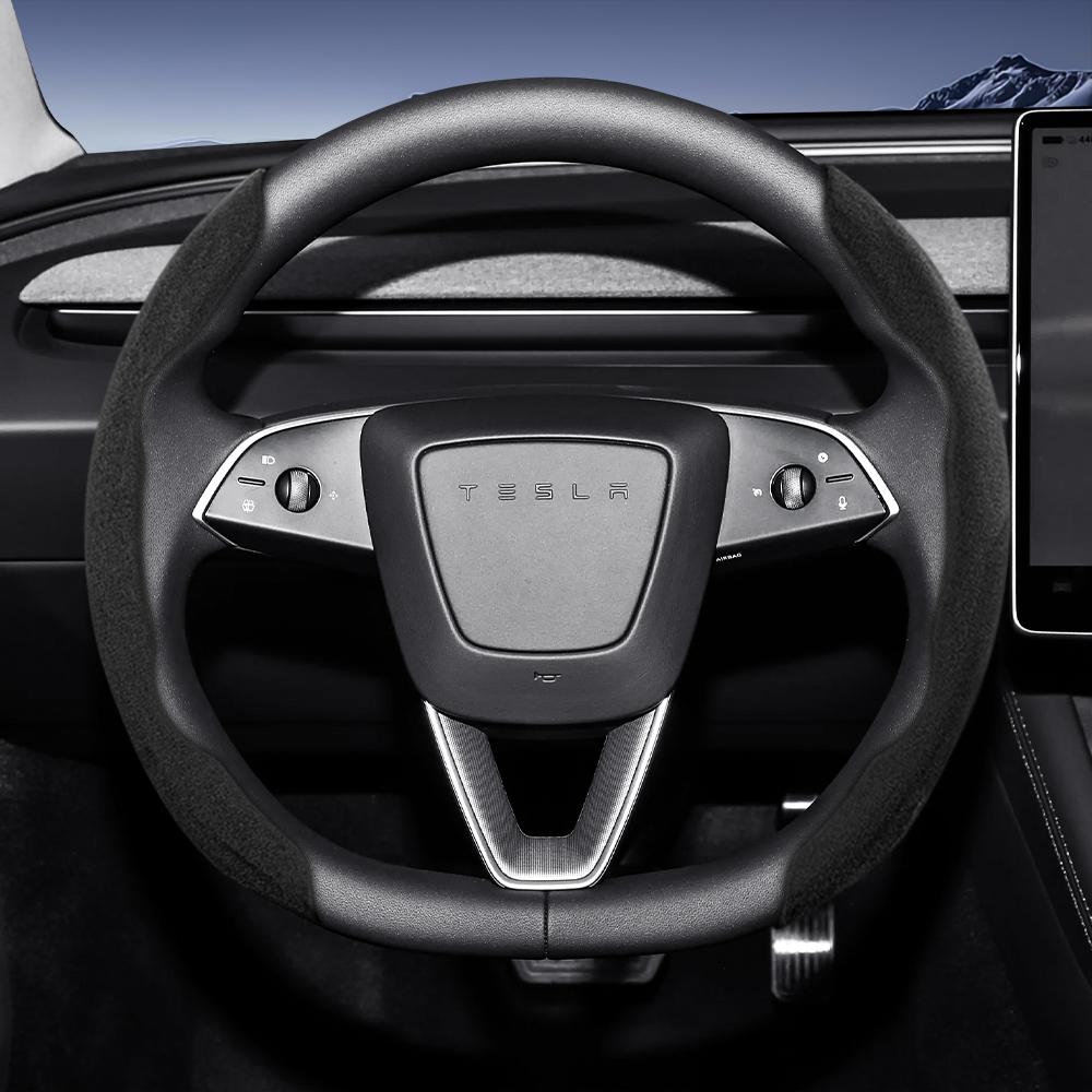 Suitable for Tesla Sports Suede Steering Wheel Cover, Split Snap-On Anti-Slip Cover, Available for Models Such as Model S 3 Y X L Etc in Brown Mocha
Suitable for Tesla Sports Suede Steering Wheel Cover, Split Snap-On Anti-Slip Cover, Available for Models Such as Model S 3 Y X L Etc in Brown Mocha