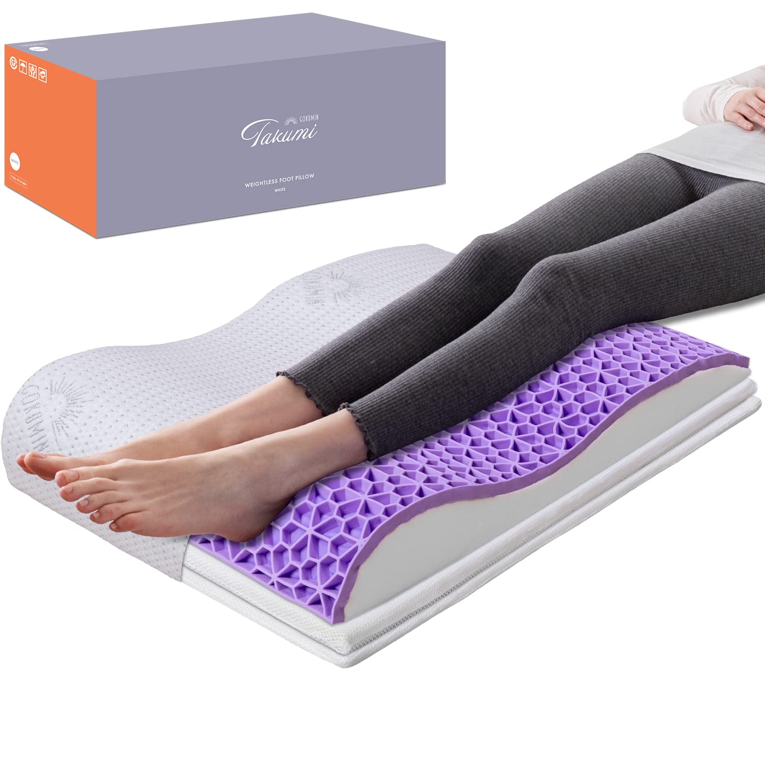 GOKUMIN Zero Gravity Foot Foot 7 Levels of Height For Sleeping Gravity Foot Pillow Made of Gel Material Supervised by a White Pillow, Pillow, Bed, белый
GOKUMIN Zero Gravity Foot Foot 7 Levels of Height For Sleeping Gravity Foot Pillow Made of Gel Material Supervised by a White Pillow, Pillow, Bed, белый