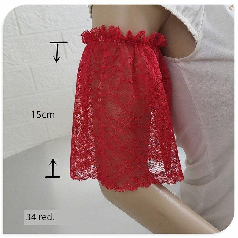 Multi-Color Long Short Sleeve Sleeveless Lace Arm Sleeve Covering Big Arm Meat Oversleeve Decorative Cuff Horn Cuff Cuff Red M
Multi-Color Long Short Sleeve Sleeveless Lace Arm Sleeve Covering Big Arm Meat Oversleeve Decorative Cuff Horn Cuff Cuff Red M