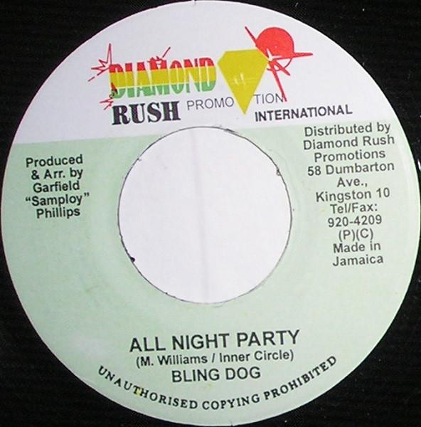 7inch Record BLING DAWG / GHOST - All Night Party / Satisfaction NONE Diamond Rush Pr 2002 Jamaica Reggae, Ska & Dub Used
7inch Record BLING DAWG / GHOST - All Night Party / Satisfaction NONE Diamond Rush Pr 2002 Jamaica Reggae, Ska & Dub Used