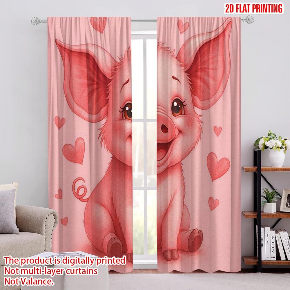 2 шт., 2D печать на плоскости Занавеска для окна Розовый Поросенок Любовь Прочный Полиэстер (без удилища) Подарки для декора гостиной и офиса 52.50 × 116.00 cm 2 pcs
2 шт., 2D печать на плоскости Занавеска для окна Розовый Поросенок Любовь Прочный Полиэстер (без удилища) Подарки для декора гостиной и офиса 52.50 × 116.00 cm 2 pcs