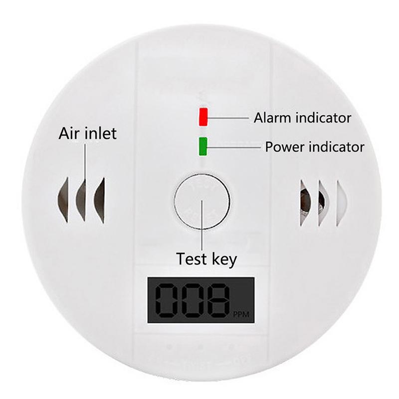 1Pcs LCD CO Sensor Work Alone Built In 85dB Siren Sound Independent Carbon Monoxide Poisoning Warning Alarm Detector білий
1Pcs LCD CO Sensor Work Alone Built In 85dB Siren Sound Independent Carbon Monoxide Poisoning Warning Alarm Detector білий