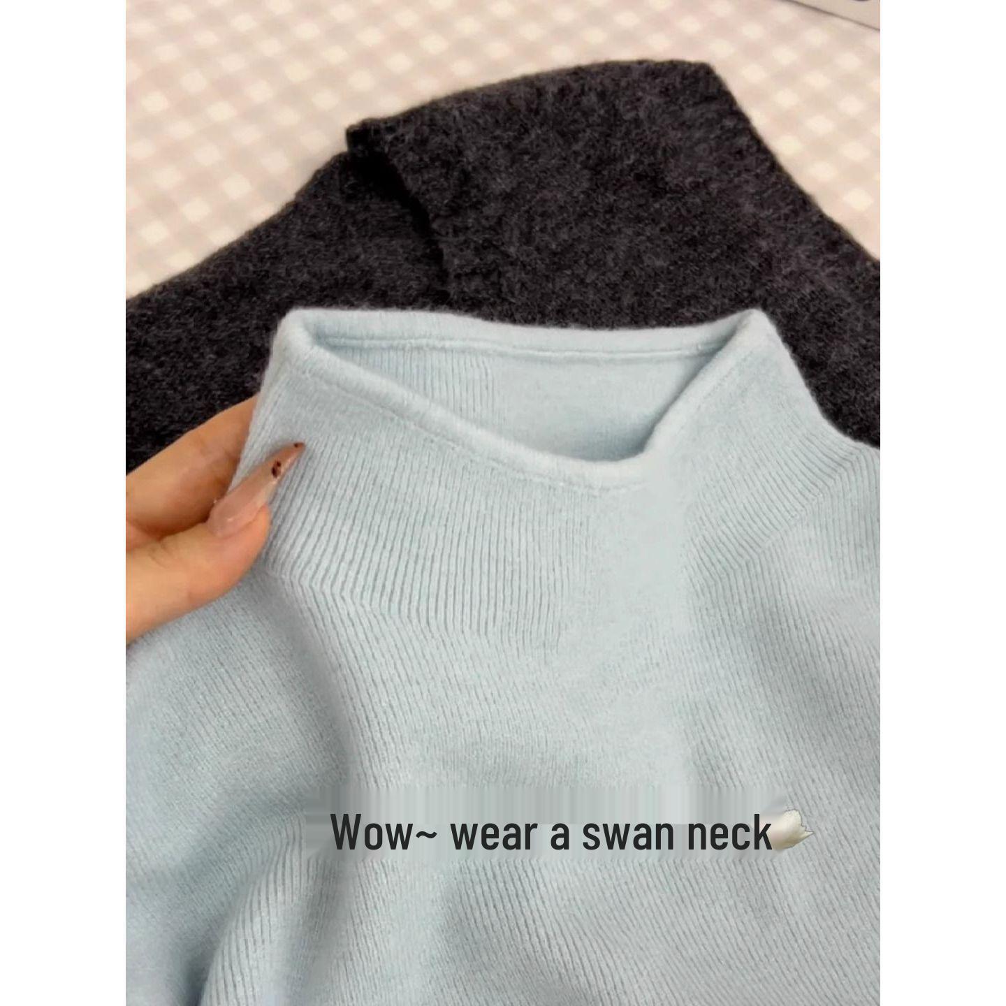Fufu Blue Slim-Fit Korean Style Knit Sweater - Semi-High Neck, Soft and Cozy for Autumn & Winter 2024 One Size
Fufu Blue Slim-Fit Korean Style Knit Sweater - Semi-High Neck, Soft and Cozy for Autumn & Winter 2024 One Size