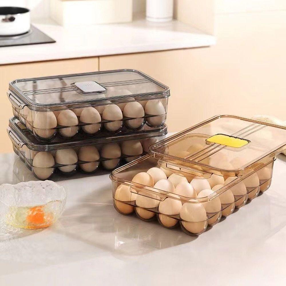 Stackable Fridge Egg Organizer Plastic Egg Holder Portable 24 Grids Egg Storage Box for Kitchen
Stackable Fridge Egg Organizer Plastic Egg Holder Portable 24 Grids Egg Storage Box for Kitchen