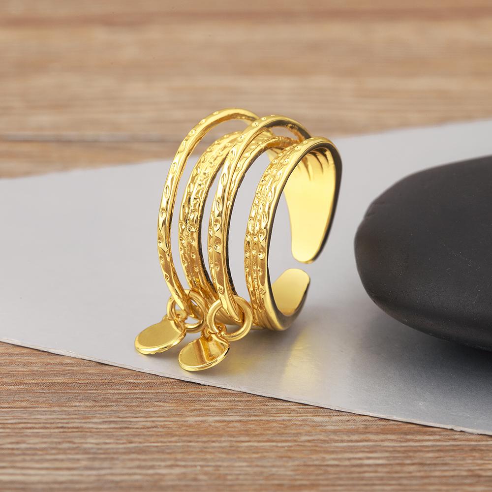 Nidin New Fashion Copper Multilayer Open Rings Adjustable For Women Punk Rock Style Finger Jewelry Accessories Creative Gifts
Nidin New Fashion Copper Multilayer Open Rings Adjustable For Women Punk Rock Style Finger Jewelry Accessories Creative Gifts
