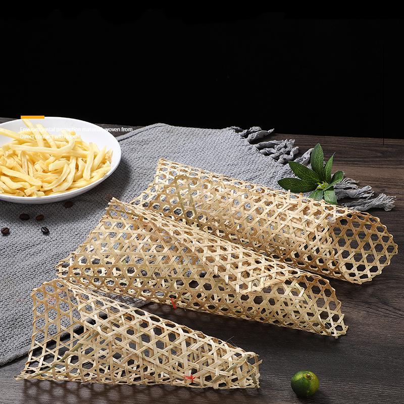 5 шт., ручной кулон «сделай сам», бамбуковый коврик для пропаривания, коврик для еды, шестиугольная бамбуковая тканая бамбуковая сетка
5 шт., ручной кулон «сделай сам», бамбуковый коврик для пропаривания, коврик для еды, шестиугольная бамбуковая тканая бамбуковая сетка