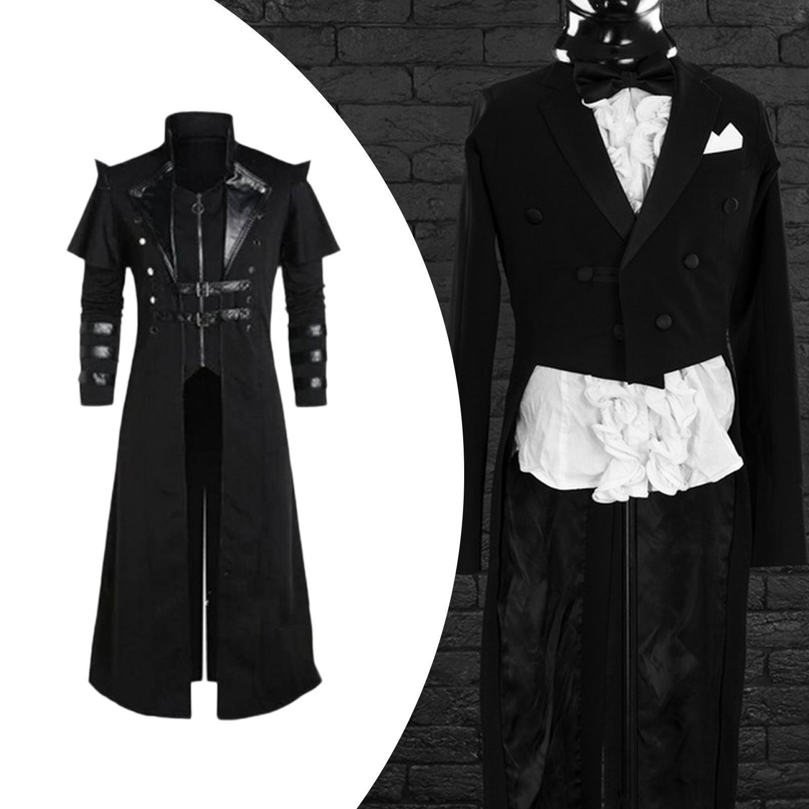 Средневековый готический фрак длинный мужской костюм в стиле стимпанк для праздничной тематической вечеринки 4XL
Средневековый готический фрак длинный мужской костюм в стиле стимпанк для праздничной тематической вечеринки 4XL