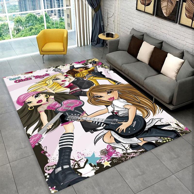 Bratz Doll Kawaii Girl Cartoon Carpet Rug for Playroom Bedroom Living Room Sofa Home Decor,kid Game Area Rug Non-slip Floor Mat 40x60cm
Bratz Doll Kawaii Girl Cartoon Carpet Rug for Playroom Bedroom Living Room Sofa Home Decor,kid Game Area Rug Non-slip Floor Mat 40x60cm