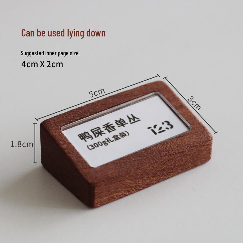Solid Wood Price Display Stand for Wine, Tea, or Small Product Labels
Solid Wood Price Display Stand for Wine, Tea, or Small Product Labels