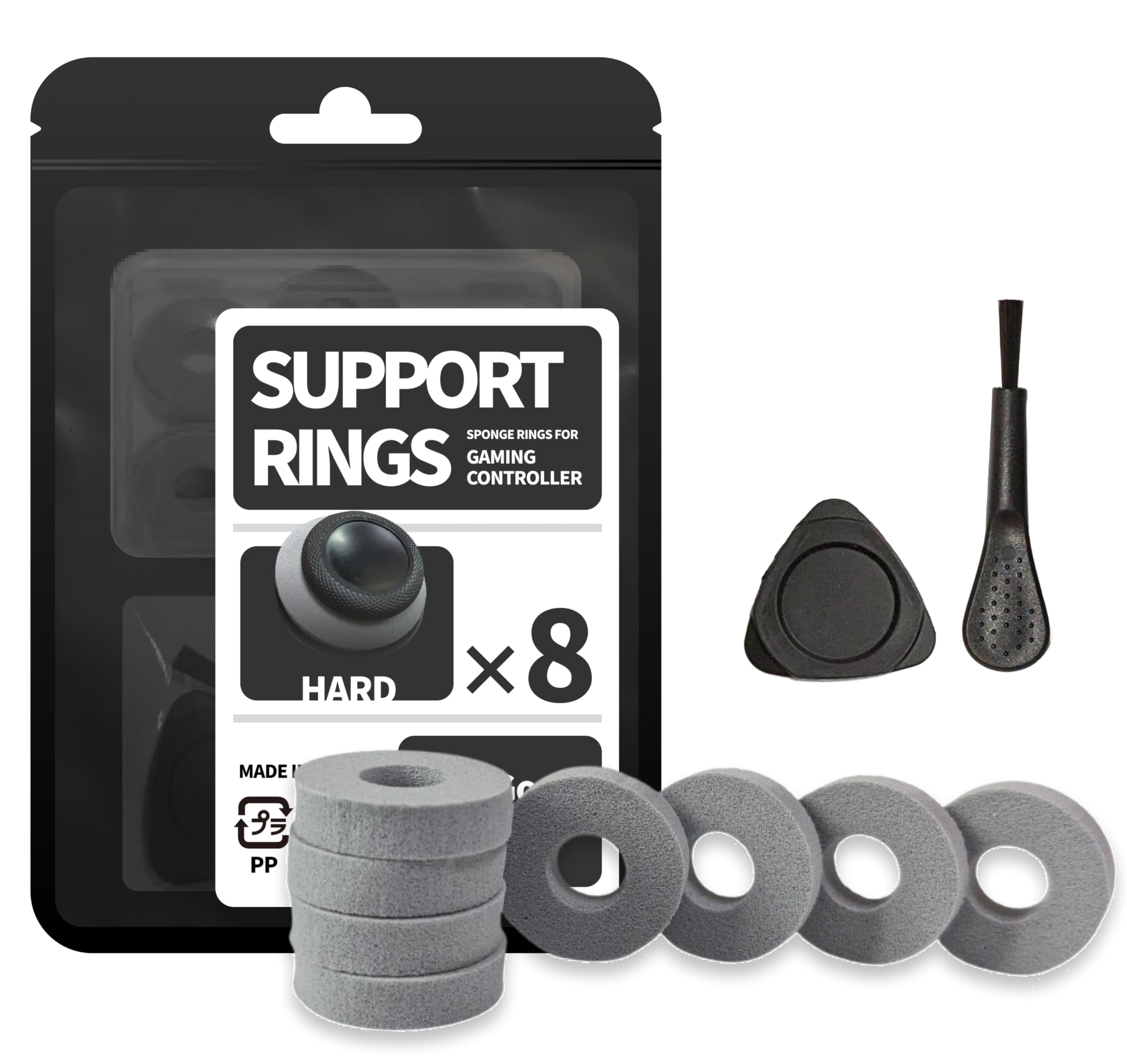 Aim Improvement FPS Assist Ring Hard 8 Pieces for PS5 PS4 Switch Xbox and Others Game Controller Stick (Material Sponge/Hardness Hard/Color Gray)
Aim Improvement FPS Assist Ring Hard 8 Pieces for PS5 PS4 Switch Xbox and Others Game Controller Stick (Material Sponge/Hardness Hard/Color Gray)
