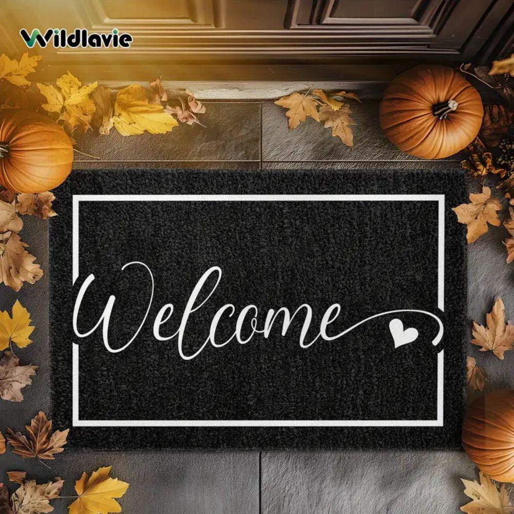 VIKAMA Entrance Welcome Mat - Black, Stain-Resistant And Durable Floor Mat, Bathroom And Kitchen Carpet, Home Decoration 40cm x 60cm
VIKAMA Entrance Welcome Mat - Black, Stain-Resistant And Durable Floor Mat, Bathroom And Kitchen Carpet, Home Decoration 40cm x 60cm