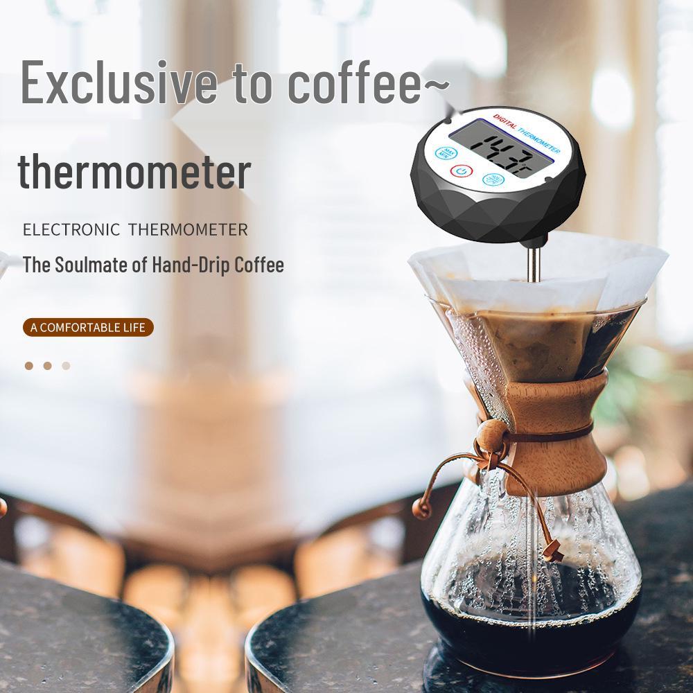 TP501 Waterproof Fast Temperature Thermometer for Coffee, BBQ, Baking & Meat Black + Black Sticker
TP501 Waterproof Fast Temperature Thermometer for Coffee, BBQ, Baking & Meat Black + Black Sticker