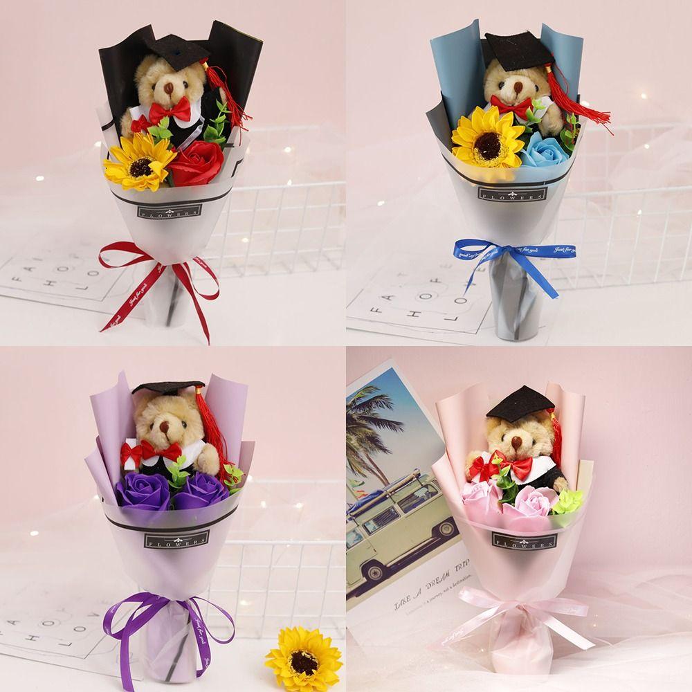 Maester Bear Bear Bouquet Plush Toy Cartoon Lovely Bear New Graduation Bouquet Valentine S Day Purple Sunflower
Maester Bear Bear Bouquet Plush Toy Cartoon Lovely Bear New Graduation Bouquet Valentine S Day Purple Sunflower