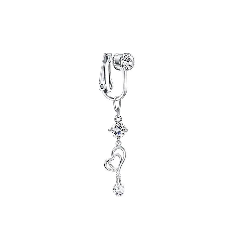 Zircon Earring Clip Faux Piercing Cartilage Clip Fake Belly Rings Navel Clip on Belly Button Rings Body Jewelry
Zircon Earring Clip Faux Piercing Cartilage Clip Fake Belly Rings Navel Clip on Belly Button Rings Body Jewelry