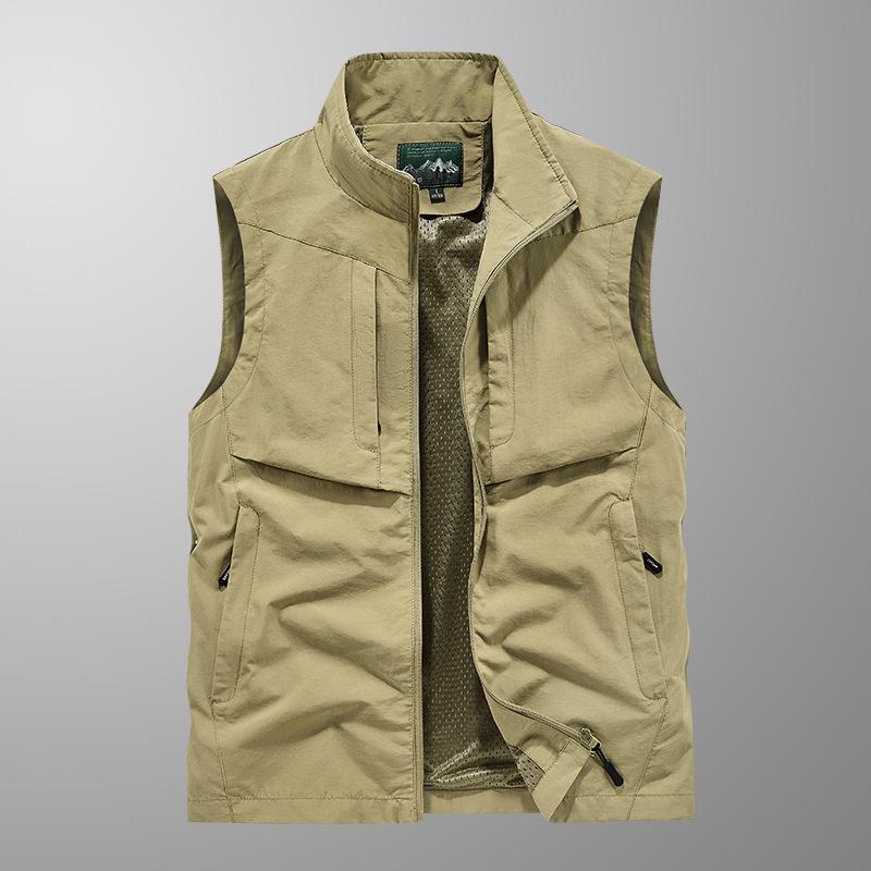 Мужской многокарманный жилет для работы на открытом воздухе - Повседневная безрукавка для весны/осени для рыбалки и спорта 2XL хаки
Мужской многокарманный жилет для работы на открытом воздухе - Повседневная безрукавка для весны/осени для рыбалки и спорта 2XL хаки