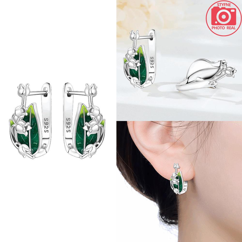 Green Plant Bell Flower Earring Purple Tulip Pearl Earrings Women 925 Silver Earrings Valentines Jewelry Gift Accessory
Green Plant Bell Flower Earring Purple Tulip Pearl Earrings Women 925 Silver Earrings Valentines Jewelry Gift Accessory