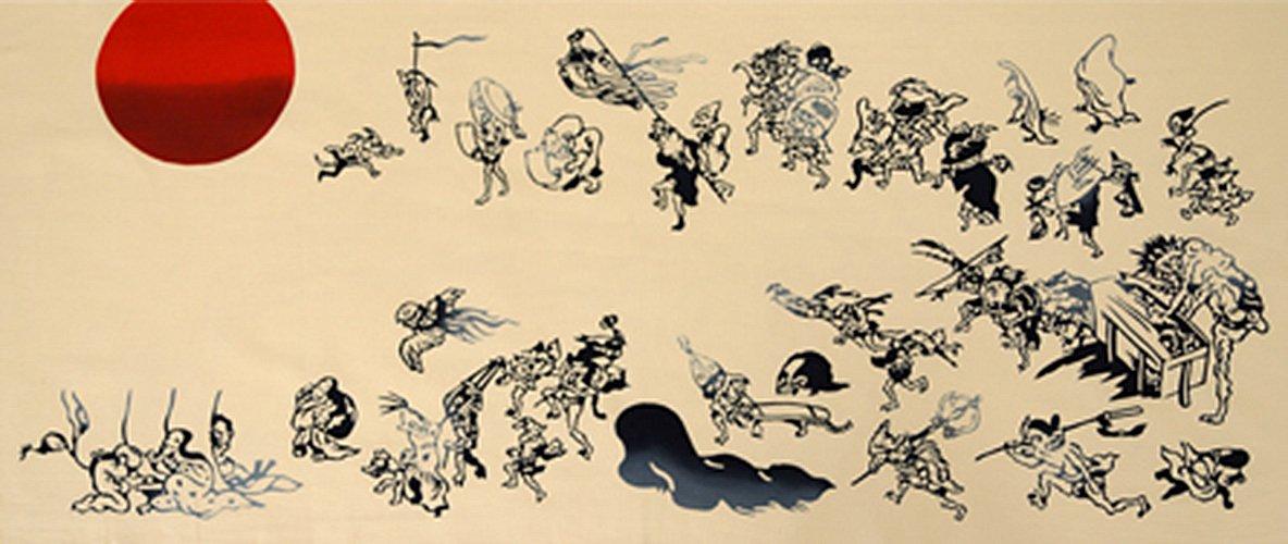 Rion крашеный производства Hyakki Yagyo tenugui, крашенный, 100% хлопок, Япония,
Rion крашеный производства Hyakki Yagyo tenugui, крашенный, 100% хлопок, Япония,