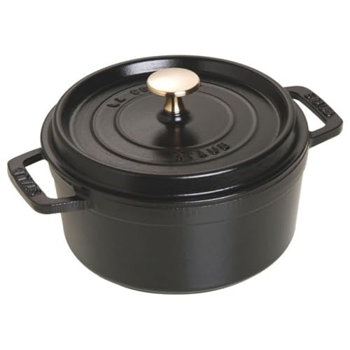 staub La Cocotte Round 40509-485 Pico Cocotte Round Black 7.1 inches (18 cm) Both Handed Casting, Enameled Pot, Induction Compatible
staub La Cocotte Round 40509-485 Pico Cocotte Round Black 7.1 inches (18 cm) Both Handed Casting, Enameled Pot, Induction Compatible
