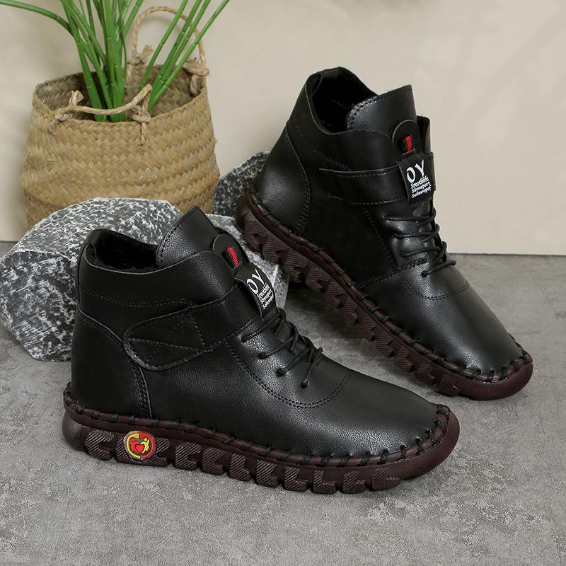 Hand Stitched High Top Plus Velvet Warm Cotton Shoes for Winter Women Non Slip Soft Sole Casual Sneaker Cold Weather Footwear 45
Hand Stitched High Top Plus Velvet Warm Cotton Shoes for Winter Women Non Slip Soft Sole Casual Sneaker Cold Weather Footwear 45