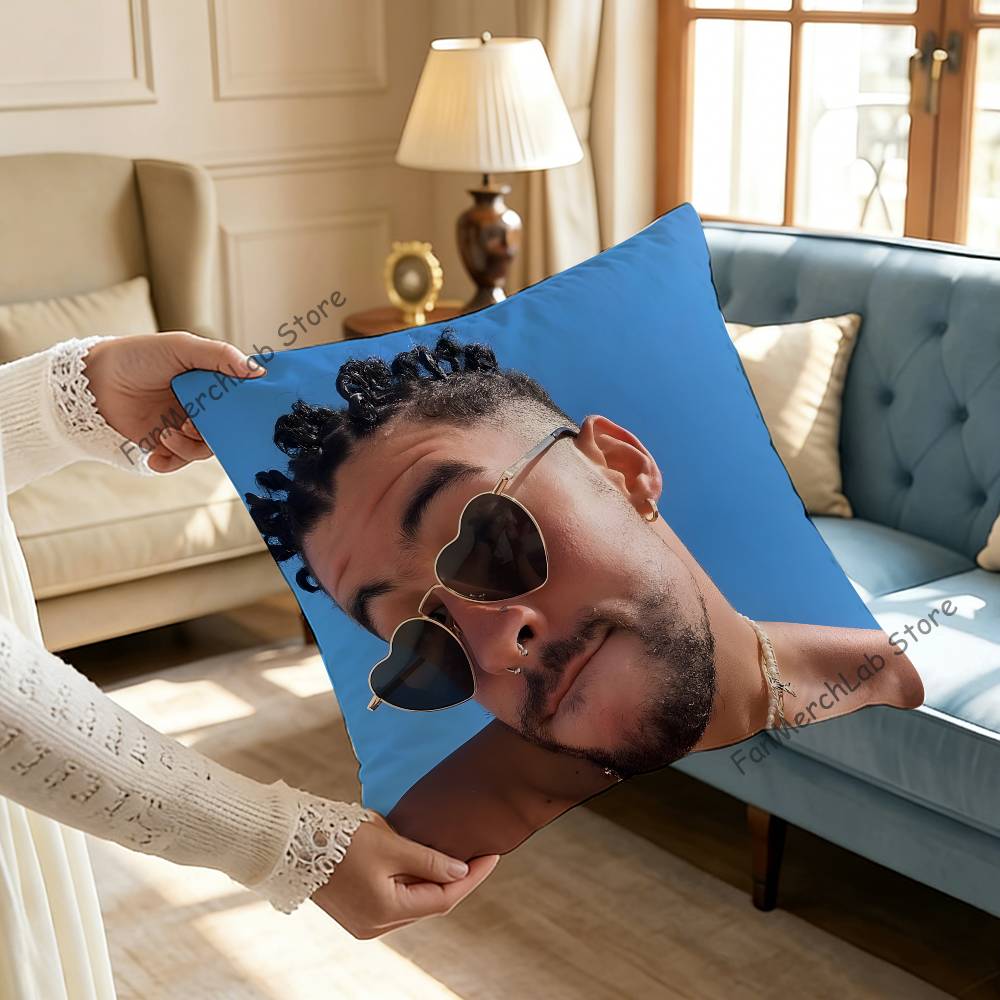 DDtMF BBad BBunny Pillow Case Plush Fabric Soft Pillowcase Double Sided Print Sofa Cushion Cover Throw 30x30cm
DDtMF BBad BBunny Pillow Case Plush Fabric Soft Pillowcase Double Sided Print Sofa Cushion Cover Throw 30x30cm