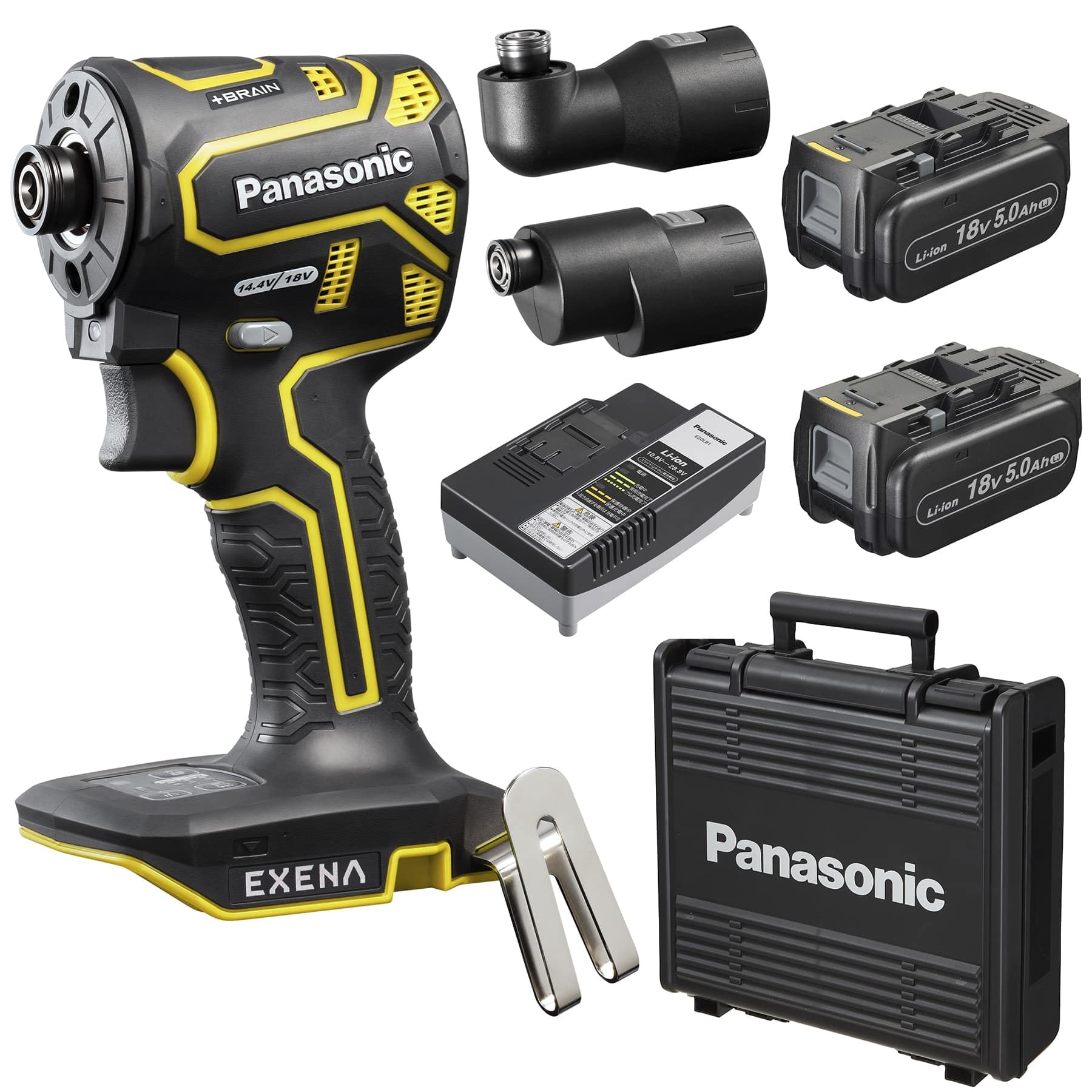 Panasonic Rechargeable Impact Driver EXENA Battery Pack x Case Dual BRAIN Electronic Clutch Equipped P Series EZ1PD1J18A1Y Yellow (18V 5.0Ah жовтий
Panasonic Rechargeable Impact Driver EXENA Battery Pack x Case Dual BRAIN Electronic Clutch Equipped P Series EZ1PD1J18A1Y Yellow (18V 5.0Ah жовтий