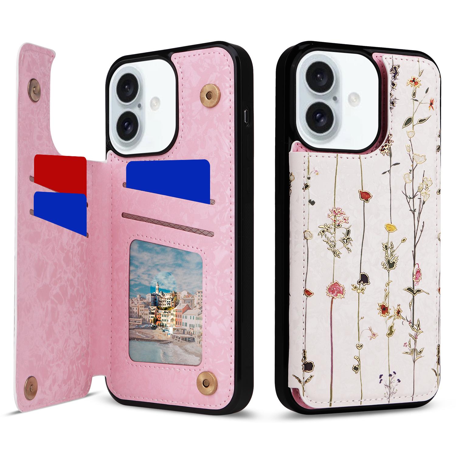 For iPhone 16 Plus Card Slots Case Flower Leather+TPU Phone Cover RFID Blocking C
For iPhone 16 Plus Card Slots Case Flower Leather+TPU Phone Cover RFID Blocking C