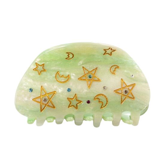 Hair Claw Moon Five-Pointed Star Pattern Back Head Shower Clip Medium Size Shark Hair Claw Versatile Hair Accessory
Hair Claw Moon Five-Pointed Star Pattern Back Head Shower Clip Medium Size Shark Hair Claw Versatile Hair Accessory