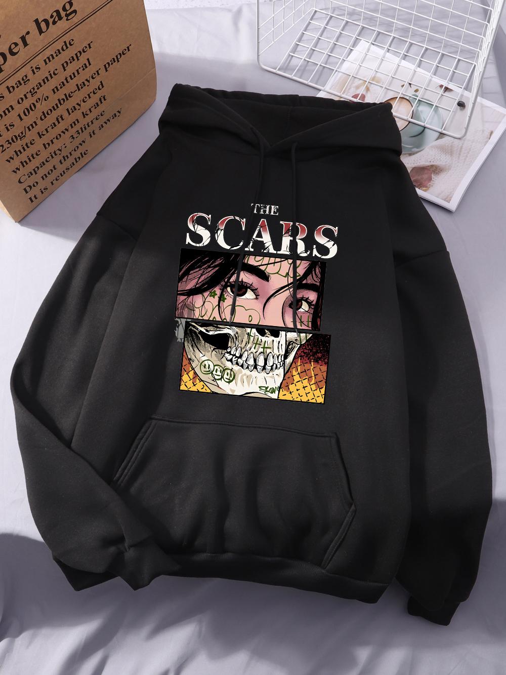 The Scars Printing Hoodies Womens Comfortable Pocket Pullovers Street Loose Sweatshirts Winter Fleece Warm Womans Sportswear 2XL
The Scars Printing Hoodies Womens Comfortable Pocket Pullovers Street Loose Sweatshirts Winter Fleece Warm Womans Sportswear 2XL